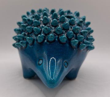 Pol Chambost - Sculpture, Pique-fleurs Hérisson - 10 cm -