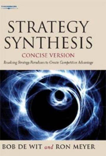 Strategy Synthesis 9781844801923 Bob De Wit, Verzenden, Bob De Wit