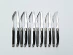 Laguiole - 6x Forks & 6x knives - Black - style de -