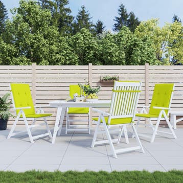 vidaXL Tuinstoelkussens 6 st hoge rug 120x50x3 cm stof, Verzenden