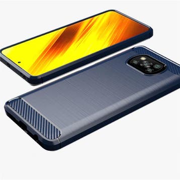 Xiaomi Poco X3 NFC Hoesje - Carbon Fiber Textuur Shockproof, Verzenden