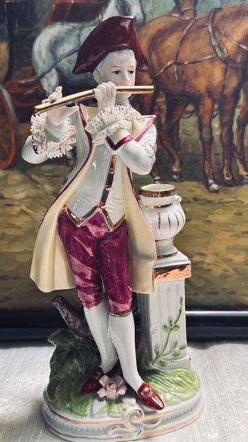 Beeldje - Szene aus dem Rococo (2) - Porselein