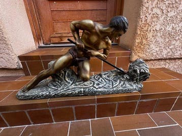 Daprès Ugo Cipriani - H. Mongevin - sculptuur, Leffort -