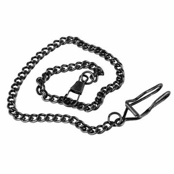 Fako - Zakhorloge Ketting - 35cm - Zwart, Verzenden, Nieuw