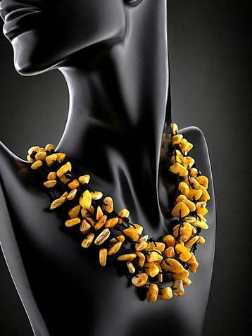 Barnsteen - Handmade Baltic Amber Statement Necklace –