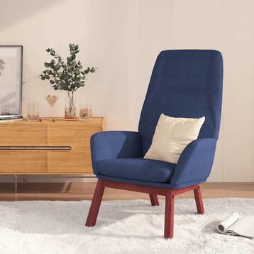 vidaXL Relaxstoel stof blauw, Huis en Inrichting, Verzenden, Nieuw