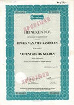 Certificaat - onbekend - Heineken en Amstelbrouwerij -