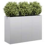 vidaXL Plantenbak 120x40x80 cm gegalvaniseerd staal, Verzenden, Nieuw