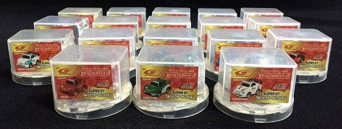 Modelauto (18) - Compleet set van 18 Suntory Coffee Boss, Hobby & Loisirs créatifs, Voitures miniatures | 1:5 à 1:12