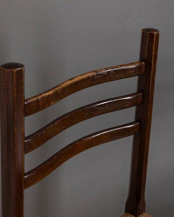 Chaise - Bois, Paglia - Deux chaises vintage