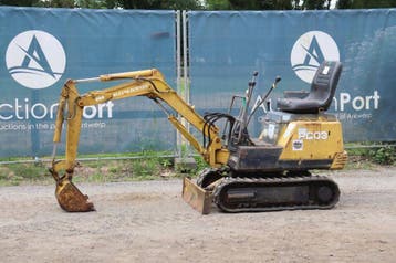 Veiling: Minigraver Komatsu PC03 Diesel 6kW, Ophalen