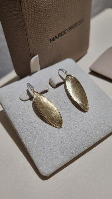 Marco Bicego - Oorbellen - 18 karaat Geel goud Diamant