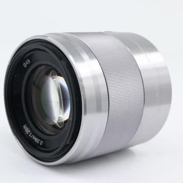Sony E 50mm F/1.8 OSS argent | Occasion, Ophalen of Verzenden