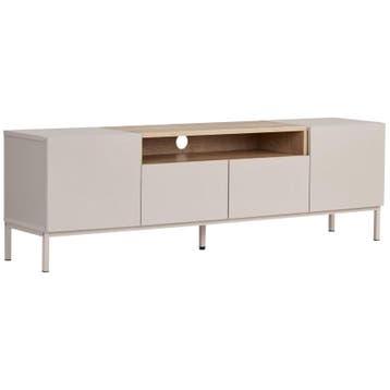 Evila TV-meubel - Houtkleurig/Beige - Nieuw/Ongebruikt -, Verzenden, 150 tot 200 cm, Nieuw, Scandinavisch