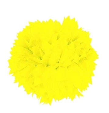 Pompon Neon Geel 30cm, Verzenden, Nieuw