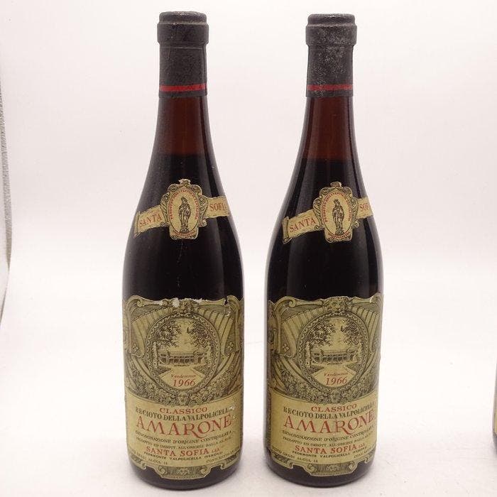 1966 x2 Santa Sofia & 1971 Cantine Mazzi Riserva Speciale -, Verzamelen, Wijnen