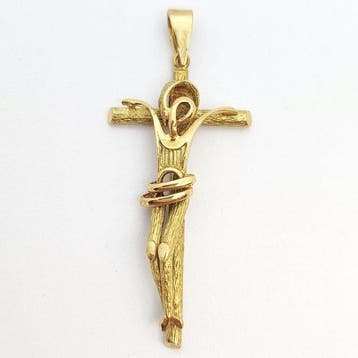 Pendentif en forme de croix - 18 carats Or jaune