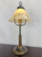 Lamp - Metaal, Koper, Glas, Antiek en Kunst