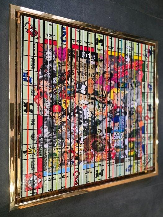 Elmago - Iconic Money-Poly luxe · Large, Antiek en Kunst, Kunst | Schilderijen | Modern
