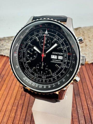 Aviation - Automatik-Chronograph - Zonder minimumprijs -