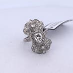 Ring Platina - 1.40ct. tw. Diamant (Natuurlijk) - Diamant, Handtassen en Accessoires, Ringen, Nieuw