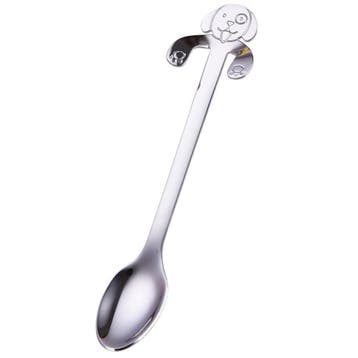 Fako Bijoux - Theelepel / Koffielepel Hangende Hond - Zilver, Huis en Inrichting, Verzenden, Nieuw