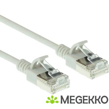 ACT Grijze 5 meter LSZH U/FTP CAT6A datacenter slimline, Verzenden