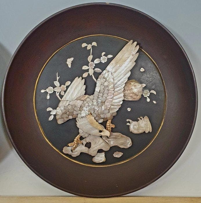 Hout, Been, Parelmoer - Japan - Meiji periode (1868-1912), Antiquités & Art, Antiquités | Autres Antiquités