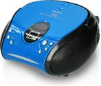 Draagbare radio - Boombox - CD Speler - Blauw - Lenco - SCD-, Audio, Tv en Foto, Luidsprekerboxen, Verzenden, Nieuw