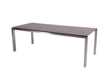 4 Seasons Outdoor Goa tafel RVS met HPL blad antraciet 220, Nieuw