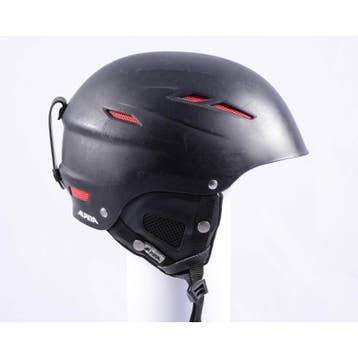 50 51 52 53 54 skihelm/snowboardhelm ALPINA BIOM black/matt/, Sport en Fitness, Verzenden, Gebruikt