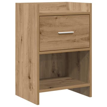vidaXL Nachttafels Artisanaal eiken 40 x 30 x 60 cm Bewerkt, Verzenden