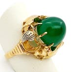 Bague de fiançailles - 18 carats Or jaune, Or blanc -