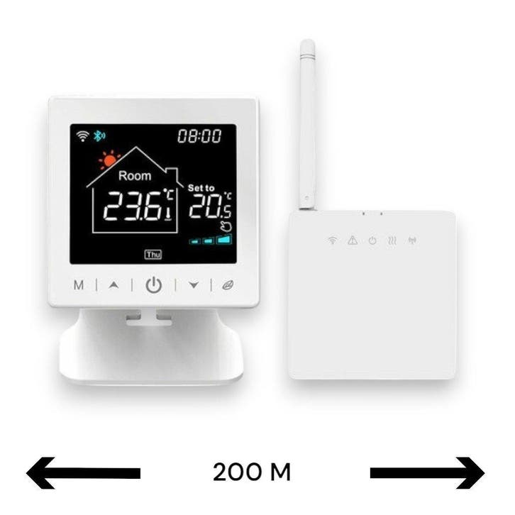 Smart WiFi Opbouw Thermostaat | Tiptoetsbediening | Draadloo, Bricolage & Construction, Thermostats, Envoi