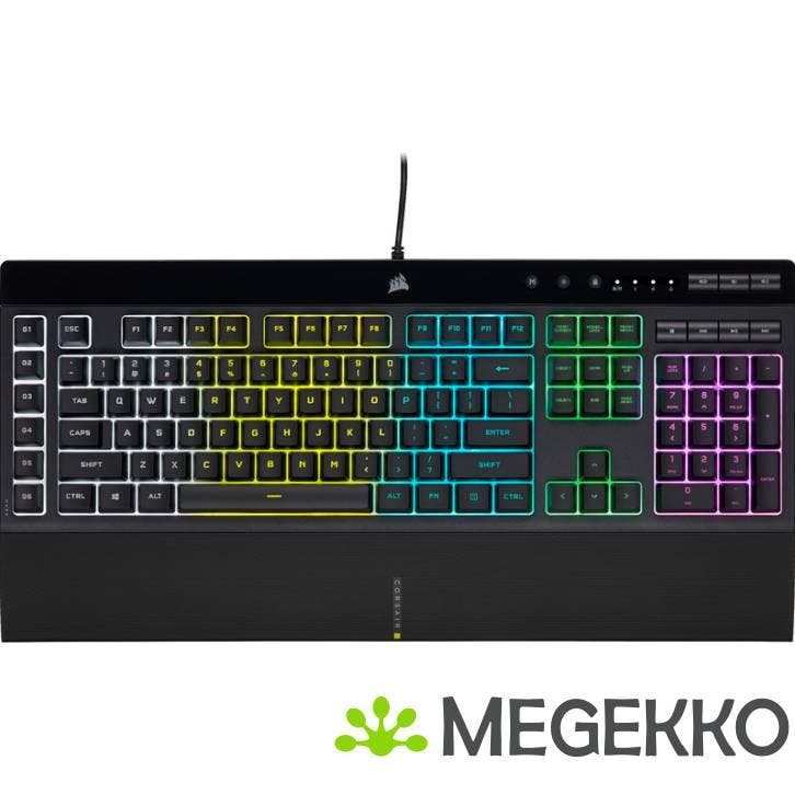 Corsair K55 RGB Pro Zwart, Computers en Software, Toetsenborden, Nieuw, Verzenden