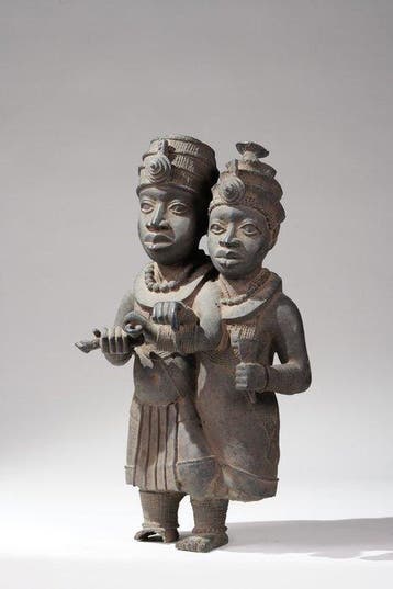 Een bronzen beeld. - Benin - Nigeria
