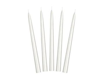 Kaarsen Parelmoer Metallic 24cm 10st, Verzenden