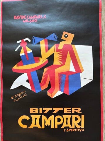 Fortunato Depero - Bitter Campari Futurismo italiano