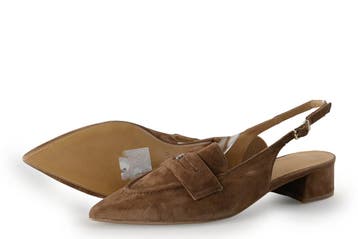 Manfield Ballerinas in maat 39 Bruin, Kleding | Dames, Bruin, Verzenden, Ballerina's, Zo goed als nieuw