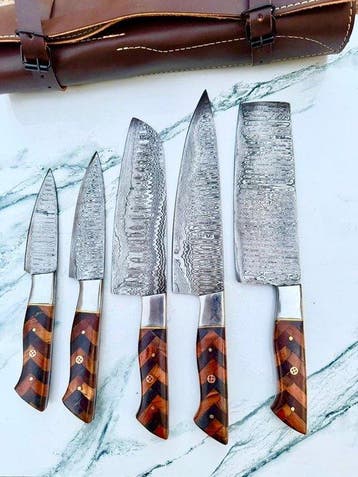 Keukenmes - Kitchen knife set - Staal - Noord Amerika -