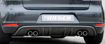Rieger diffuser met 2 dubbele finnen | Golf 6 Cabrio | Golf, Auto diversen, Tuning en Styling, Verzenden
