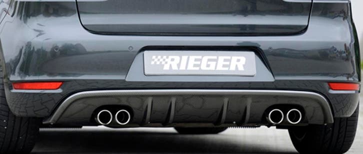 Rieger diffuser met 2 dubbele finnen | Golf 6 Cabrio | Golf, Auto diversen, Tuning en Styling, Verzenden