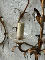 Applique murale - Cristal, Métal - Ensemble de trois, Antiquités & Art