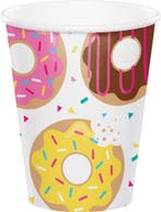Donut Bekers 256ml 8st, Hobby en Vrije tijd, Feestartikelen, Verzenden, Nieuw