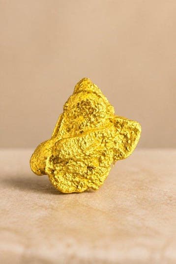 Goud Goud nugget - Hoogte: 9.17 mm - Breedte: 6.5 mm- 1.12 g
