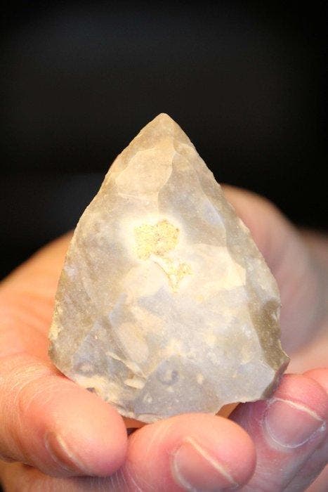 Paléolithique Silex Pointes + Racloir - 75 mm (Sans prix de, Antiek en Kunst, Antiek | Overige Antiek