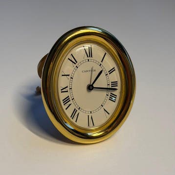 Tafelklok - Cartier - - Verguld messing - 1970-1980