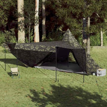 vidaXL Tipitent 8-persoons camouflage waterdicht, Verzenden
