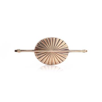 Broche Métaux mélangés - Broche-barre en or et argent avec