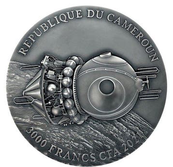Kameroen. 2000 Francs 2021, Yuri Gagarin - 60th Anniversary